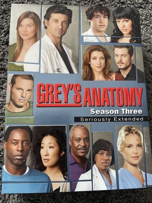 Grey's Anatomy - Season Three 3 Seriously Extended (2007 -DVD, 7-Disc Set)