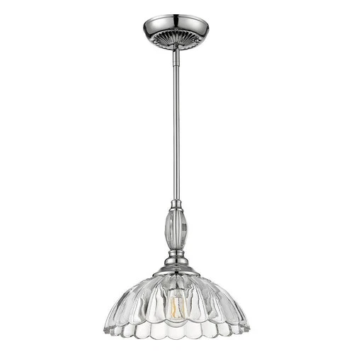 Golden Lighting Audra 1-Light Pewter Mini Pendant Light 60W Fixture No Shade - Picture 4 of 5