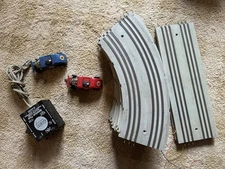 VINTAGE A.C GILBERT FORD HOT ROD FLATHEAD RED BLUE With Tracks