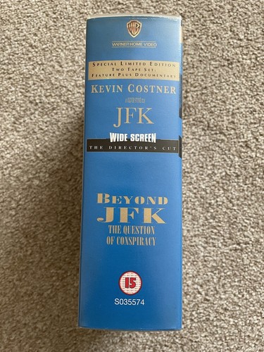 JFK Vhs , Special Limited Edition, Widescreen Directors Cut , Two Videos , Rare - Picture 2 of 4