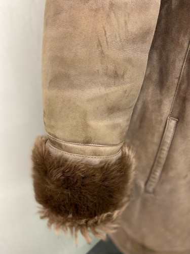 Women's Vintage 90's shearling coat | Women's swing style winter coat - Picture 10 of 11