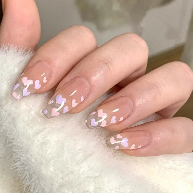 Одноклассники | Acrylic nails coffin short, Short acrylic nails, Pink acrylic  nails