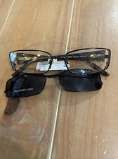 Takumi EasyClip Black Eyeglass Frame 55-17-135 B-41 T9922