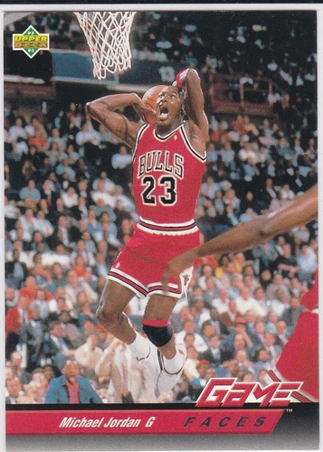 MICHAEL JORDAN CARD Basketball Card Upper Deck GAME FACE Chicago Bulls!