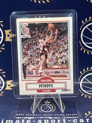    1990-91 Fleer Update Drazen Petrovic Rookie Card #U-81 Mint**rare**