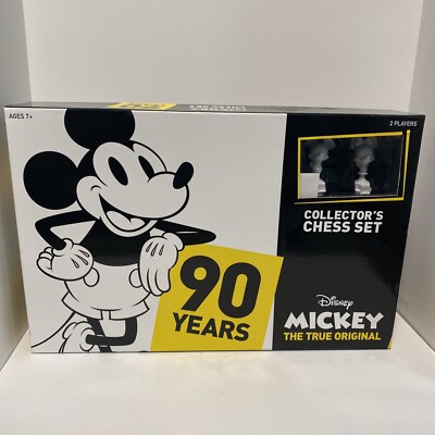 DISNEY 90th Celebration Mickey Mouse Collector's Chess Set. Used