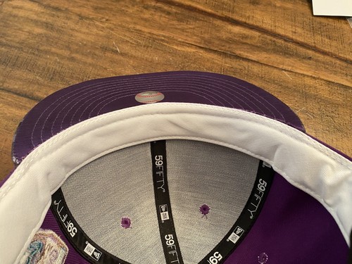 MyFitteds ARIZONA DIAMONDBACKS 1998 "EGGPLANT NIGHT CAMO" NEW ERA Fitted 7 3/4 - Picture 14 of 15