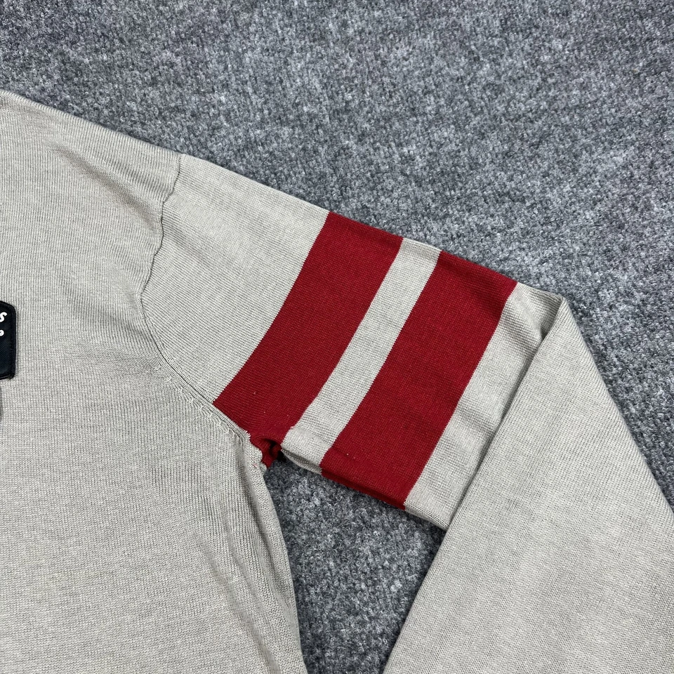 Suéter Alpinestars Para Hombres XL Gris Parches Montar Pullover 1/4 Cremallera Tejido Foto 4 de 4