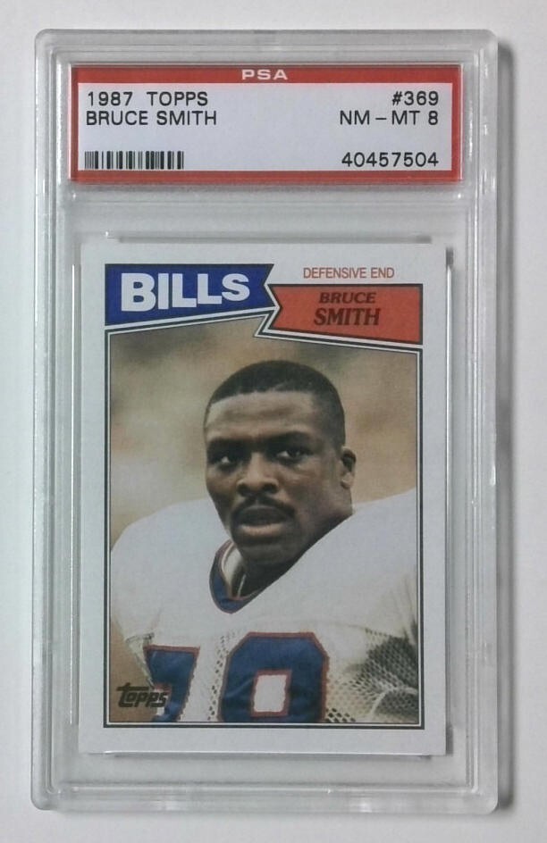 1987 Topps Bruce Smith Buffalo Bills #369 PSA 8