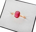 Lab created Ruby Solitaire Ring (1.47 cts) .925 Sterling Silver Rose Tone (NWT) — photo 4