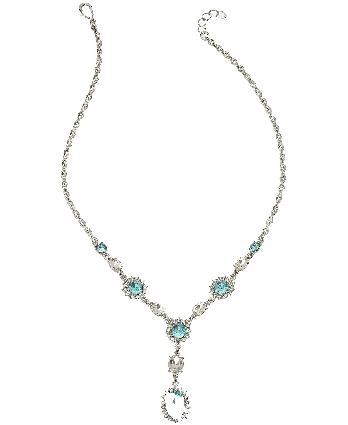 Laço de Cristal Folheado a Ródio Moda Colares e pingentes