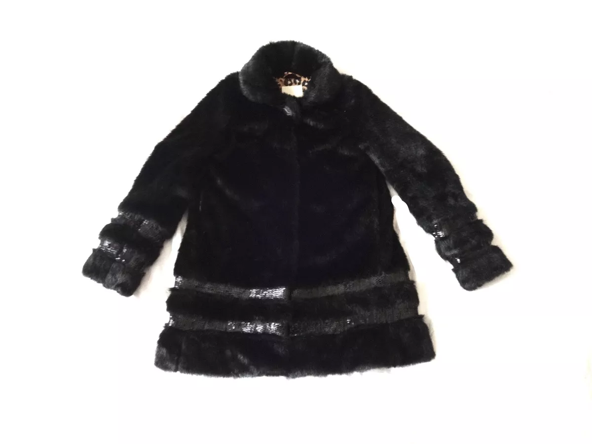 Black fur sale evening jacket