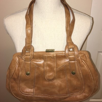 Forever 21 Tan Brown Faux Leather Shoulder Bag EUC