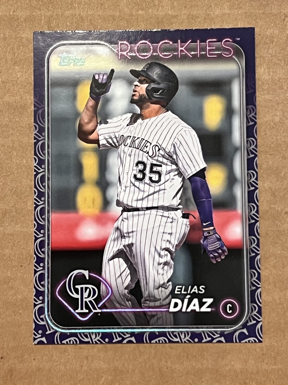2024 Topps ELIAS DIAZ Team Color Border COLORADO ROCKIES #161
