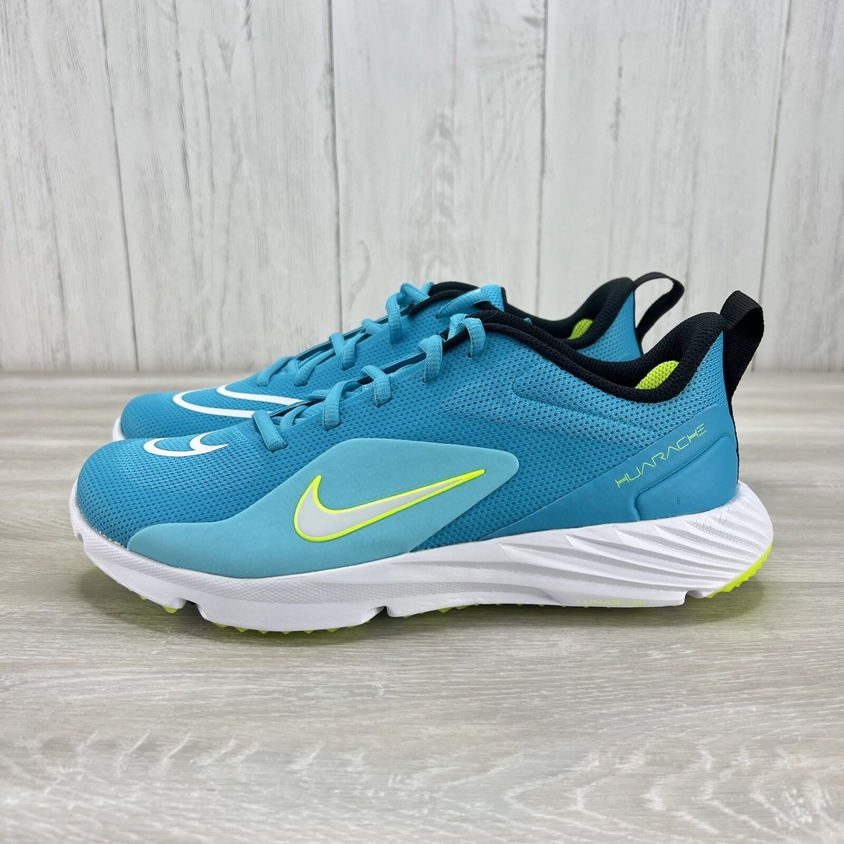 Nike Alpha Huarache 8 Pro TF Turf Shoes CZ6559-400 Turquoise Men's