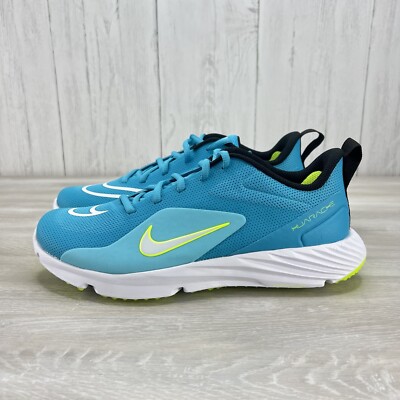 Nike Alpha Huarache 8 Pro TF Turf Shoes CZ6559-400 Turquoise Men's