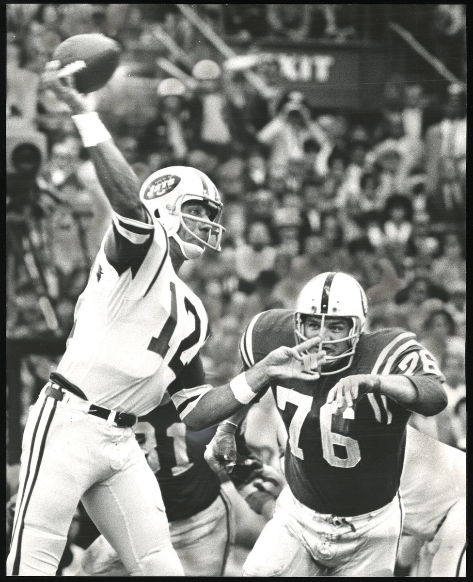 Joe Namath 1969 Super Bowl III Jets vs Colts NFL Type Original