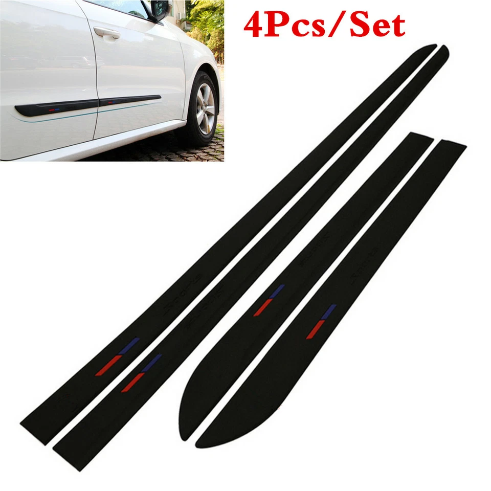 4pcs Car Door Protection Strip Scratch Protector Anti-collision Moulding Strips - Image 2 of 4