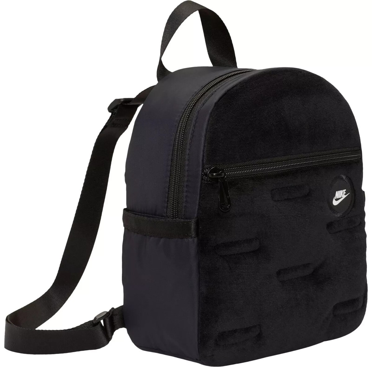 Nike Jordan Sportswear Essentials Mini Backpack Velour Black Bag
