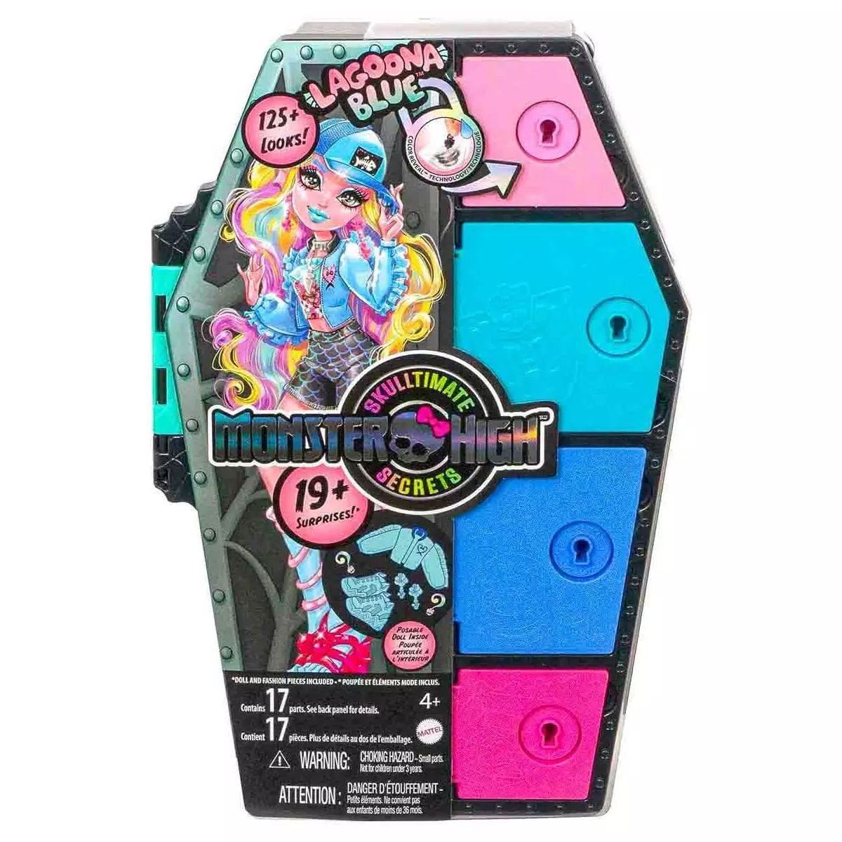 Monster High Lagoona Blu Bambola Skulltimate Segreti Locker (Serie 1) 4  Chiavi