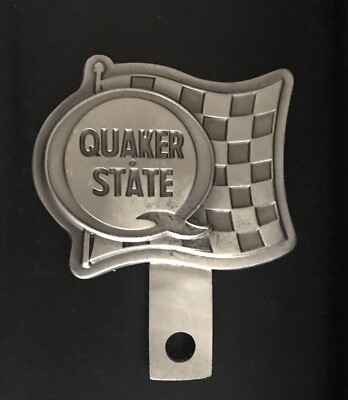 QUAKER STATE HOT ROD RAT ROD CAR MOTORCYCLE LICENSE PLATE TOPPER