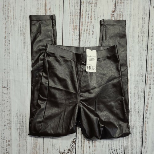 HUE LEATHERETTE LEGGINGS HI RISE 