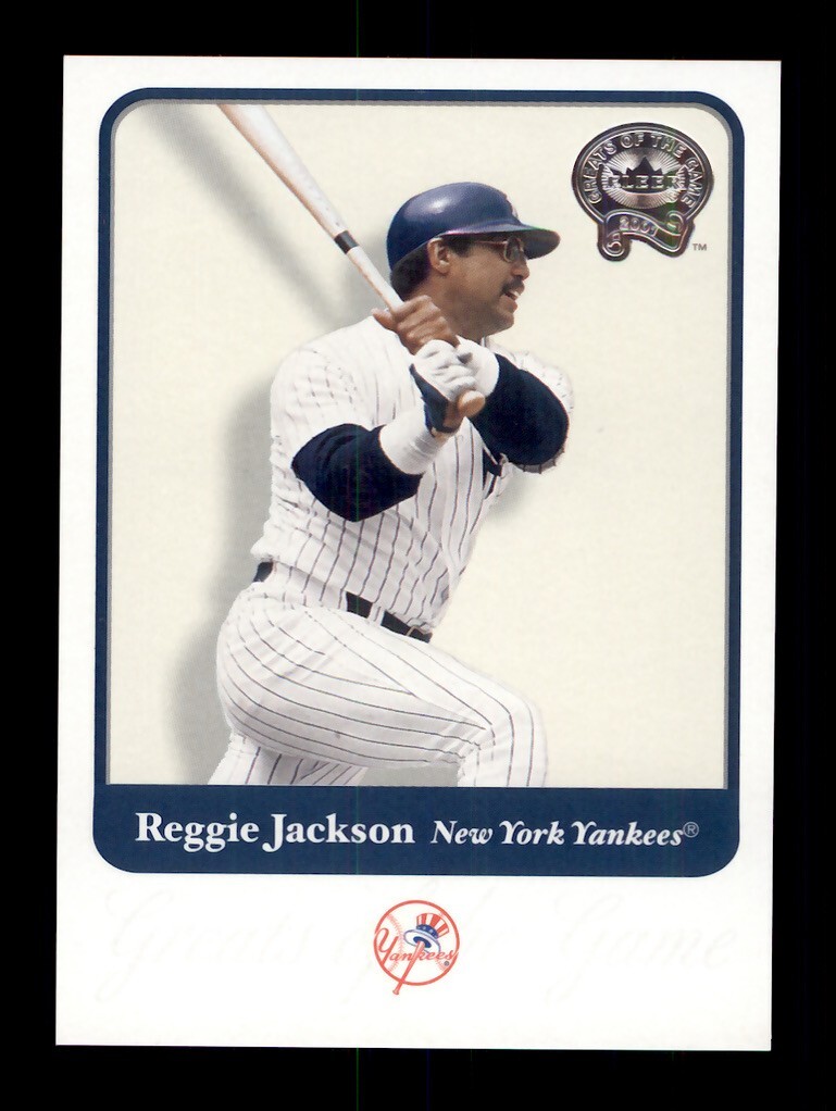 2001 FLEER GREATS OF THE GAME NEW YORK YANKEES #104 REGGIE JACKSON