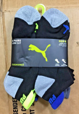 Puma Men's Half-Terry Low Cut Socks 6 Pairs O22