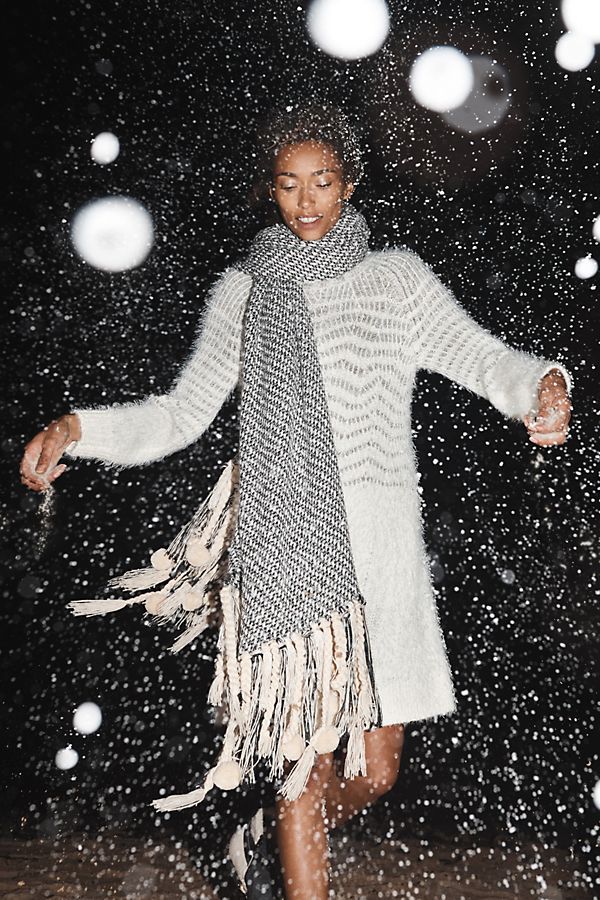 anthropologie winter dress Farm Rio Black Winter Garden Mini Dress