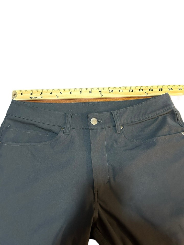 Lululemon ABC Pants Mens 30x30 Slim Fit Black 5 Pocket Straight Chino