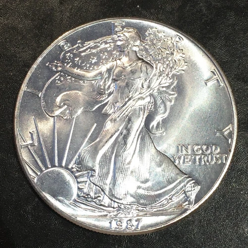 1987 Uncirculated American Silver Eagle US Mint Issue 1oz Pure Silver #o143