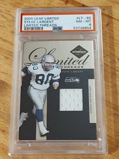 2005 Leaf Limited Threads #LT-82 Steve Largent 58/72 PSA 8 NM-MT  HOF *POP 1*