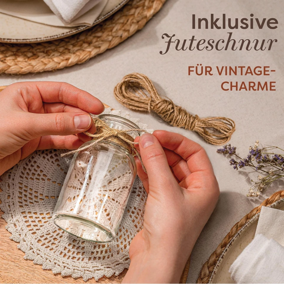 12 Mini Glasvasen 10cm Deko Blumen Vase Flasche Hochzeit klein Väschen Set Rund - Bild 3 von 4