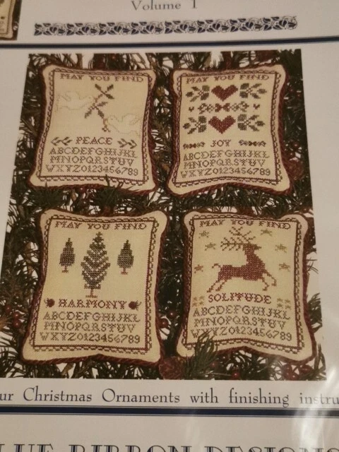 Christmas Wishes I by Blue Ribbon cross stitch pattern - Image 2 of 3