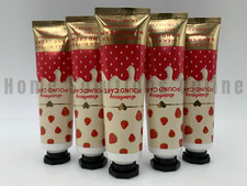 Bath Body Works Strawberry Pound Cake Shea Butter Hand Cream S/5 Travel 6047H