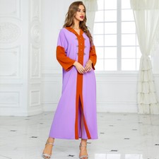 Long Dress Abaya Muslim Women Kaftan Rhinestone Hooded Dubai Turkey Maxi Robe
