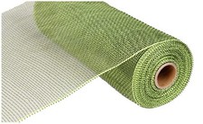 10 Inch x 30 Feet Deco Poly Mesh Ribbon - Moss Green Non Metallic RE1302E4