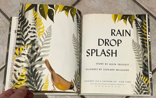 RAIN DROP SPLASH OLDER HARDCOVER EDITION EX-LIBRIS - Imagen 7 de 17