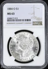 1884-O $1 Morgan Silver Dollar NGC MS 63 | Uncirculated UNC