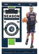 Andrew Wiggins 2019-20 Panini Contenders #6 Minnesota Timberwolves