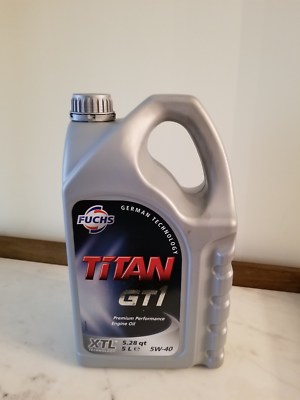 20L/21QT. ENG-FUCHS TITAN SAE 5W-40 GT1 XTL MB BMW VW GROUP GM FORD | DEALER