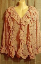 summer floral ruffle blouse