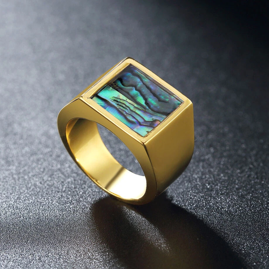 Abalone hotsell ring gold