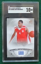 Giannis Antetokounmpo rookie card SGC 10 Gem Mint 2013 SP Authentic Heat RC. rookie card picture