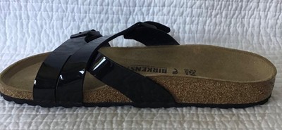 BIRKENSTOCK YAO BALANCE BLACK BIRKO-FLOR PATENT Size 41 L10  display picture 1