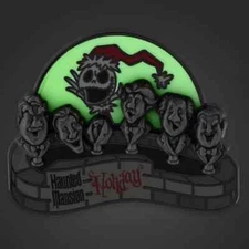 Jack Skellington and Singing Busts Glow-in-the-Dark Pin Haunted Mansion LE 3300