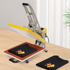 Clamshell Semi-Auto Open Heat Press Machine with Slide Out Function Heavy Duty