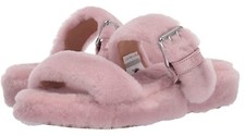 UGG Australia Fuzz Yeah Slippers Pink Buckle US Women  s Size 6 New In Box