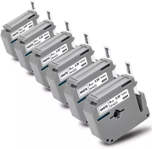 M-K231 M-K221 9mm 12mm Schriftband Kompatibel für Brother P-Touch 60 65 75 80 90 - Bild 15 von 23