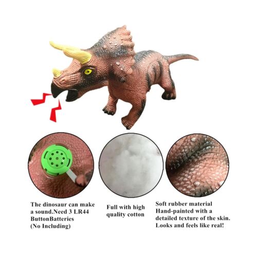 Dinosaur Toys Large Triceratops Realistic Hand-Painted Model 22 inch Jurassic... - Picture 3 of 6